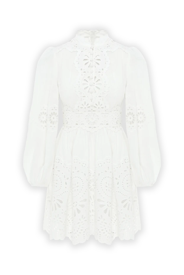 Zimmermann acacia broderie white linen mini dress 188864 - photo 1