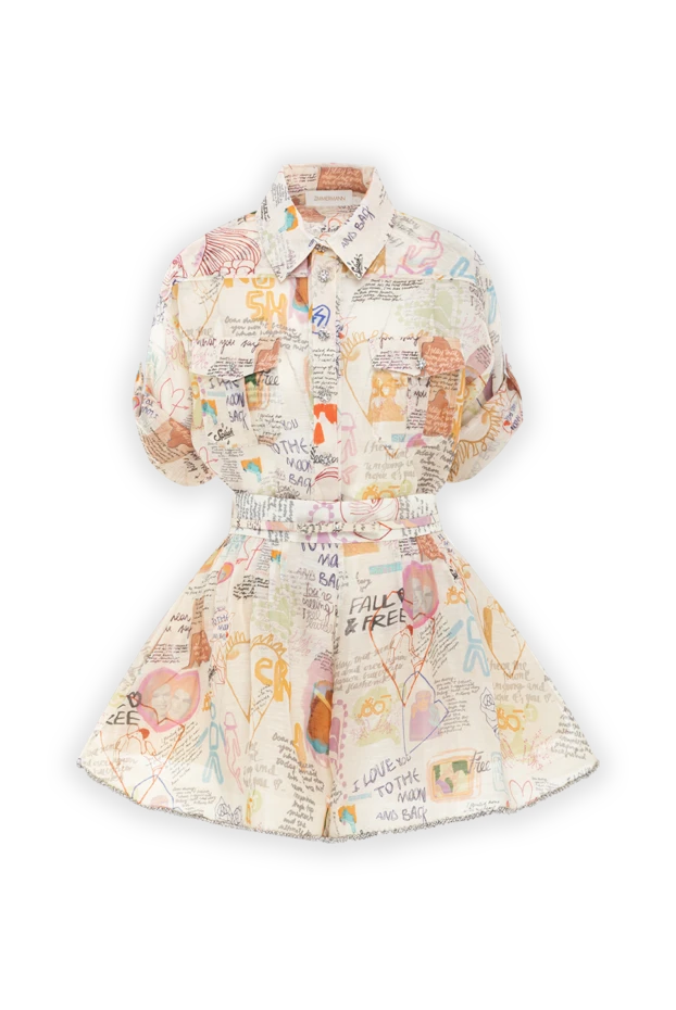 Zimmermann crush belted tuck rolled sleeve shirt with skirt-skirt 188879 - photo 1