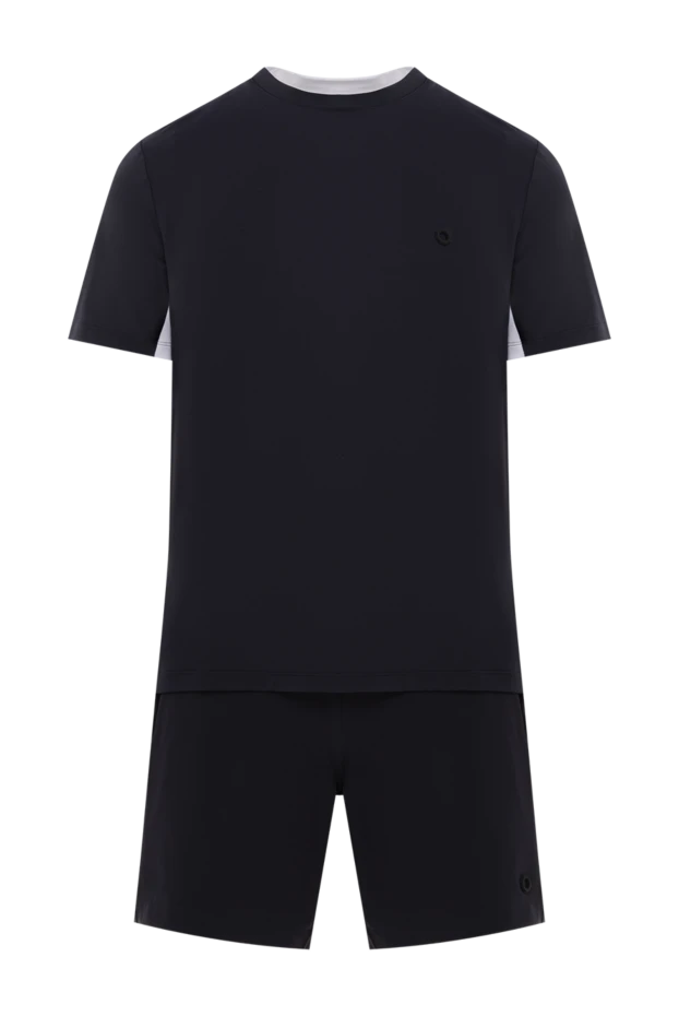 Stefano Ricci blue men's suit consisting of a t-shirt and shorts with white inserts 188890 - photo 1