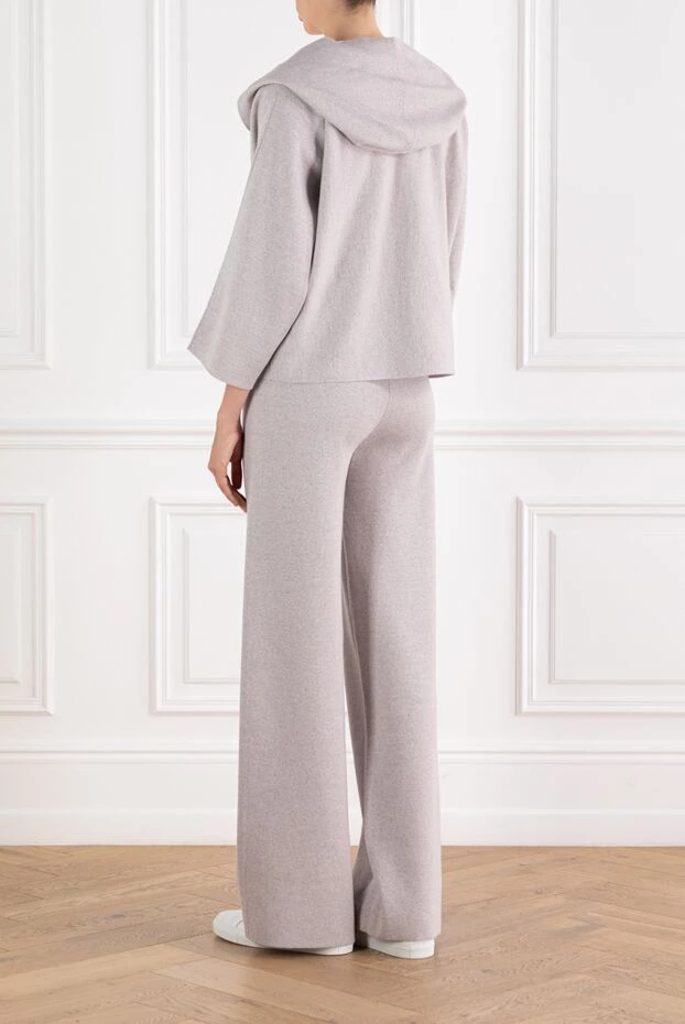 Fabiana Filippi wool jacket with hood and patch pockets with trousers gray 188893 - photo 3