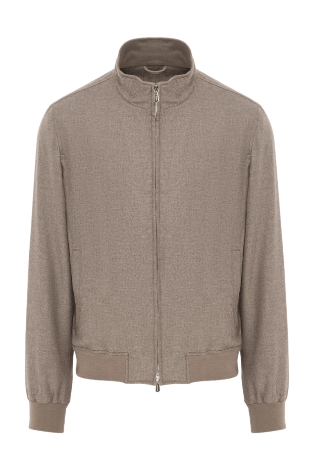 Enrico Mandelli cashmere bomber jacket with zip brown 188903 - photo 1