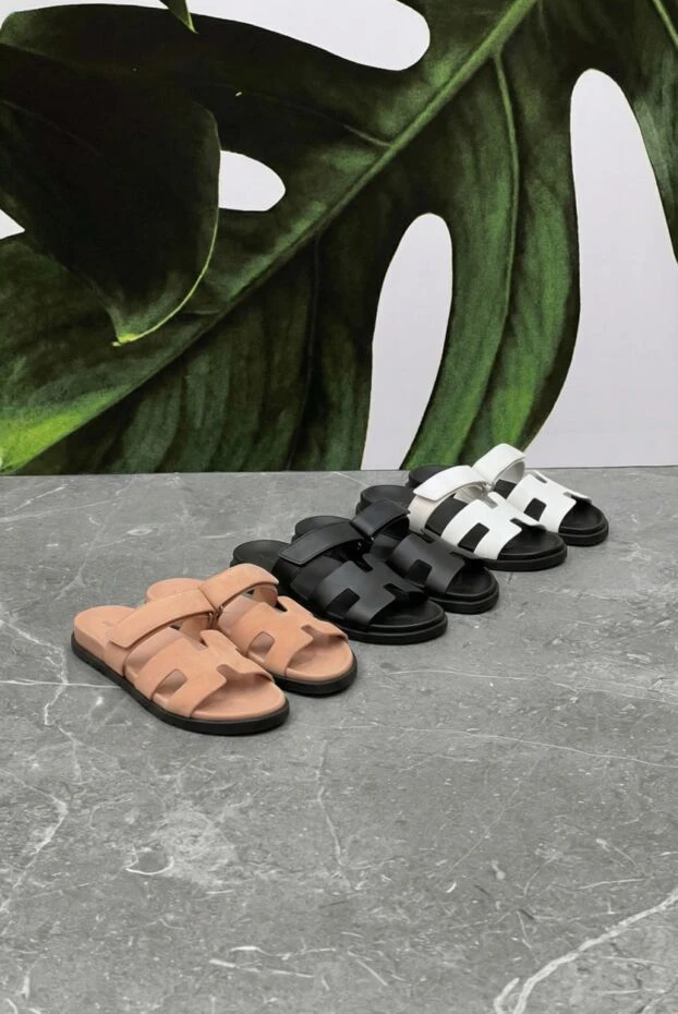 Техно-сандалії Chypre з телячої шкіри з анатомічною гумовою підошвою чорні - фото 2