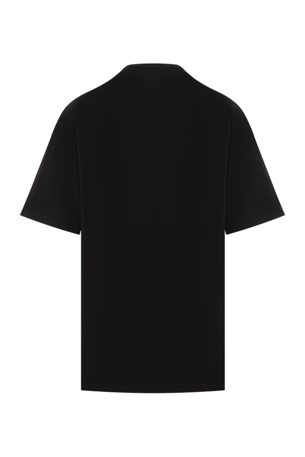 Dolce & Gabbana black oversized cotton pique t-shirt with logo 188974 - photo 2