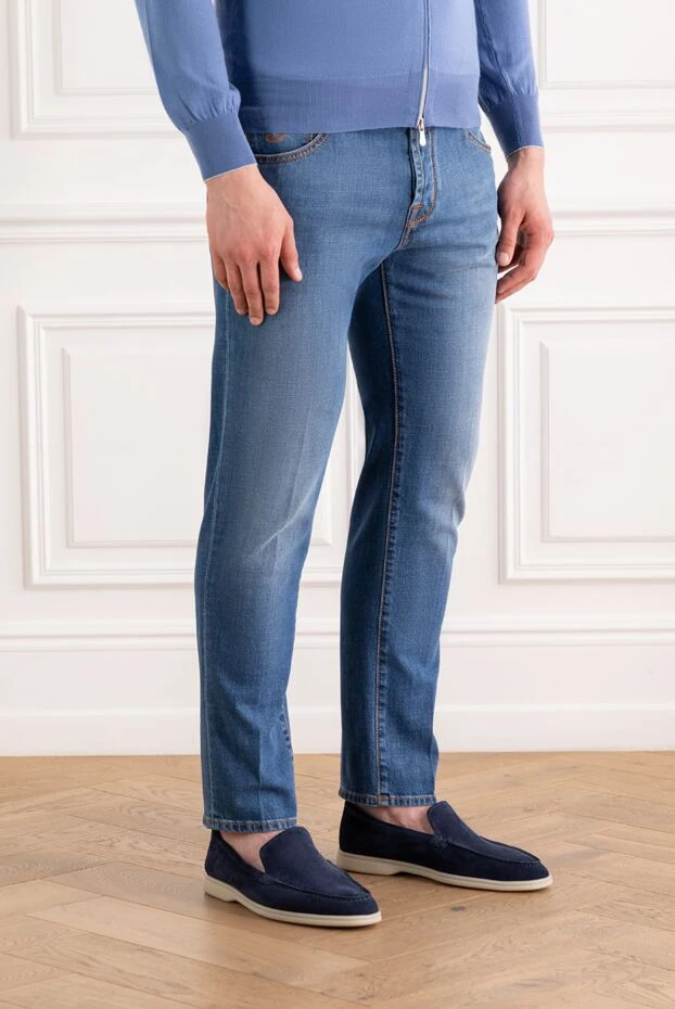 Jacob Cohen stretch denim jeans with contrast stitching and signature embroidery 189045 - photo 3