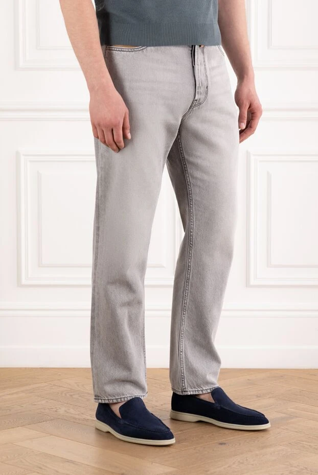 Jacob Cohen grey men's cotton lyocell distressed jeans 189054 - photo 3