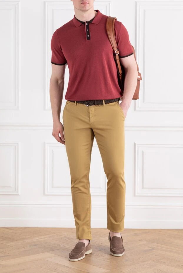 Jacob Cohen men's stretch cotton lyocell chino pants brown 189061 - photo 2