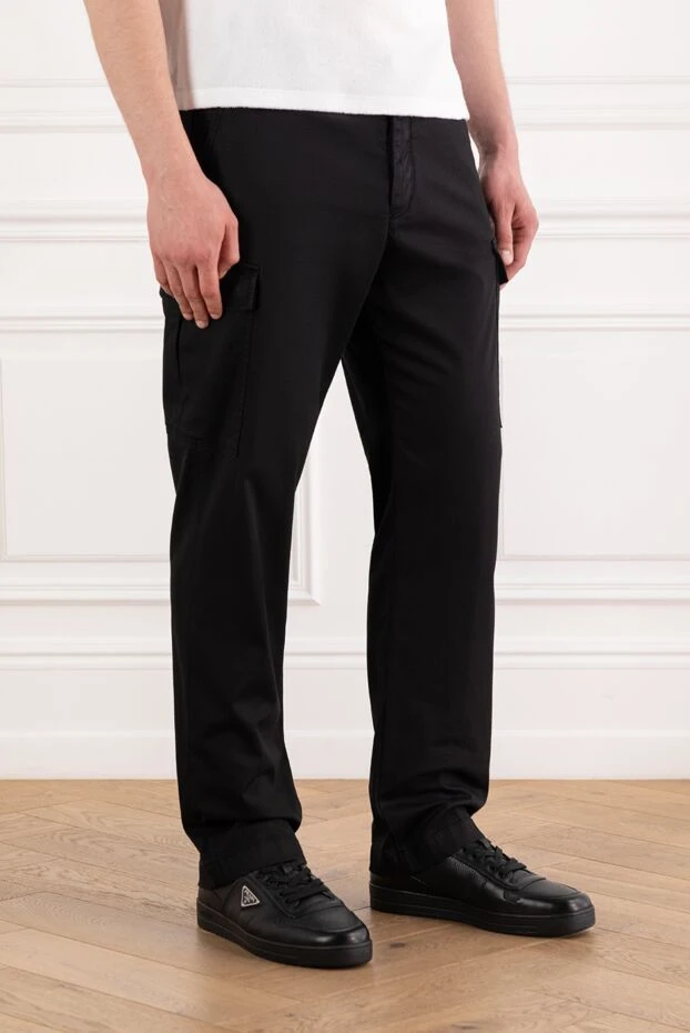 Jacob Cohen men's dark blue cotton lyocell cargo pants 189065 - photo 3