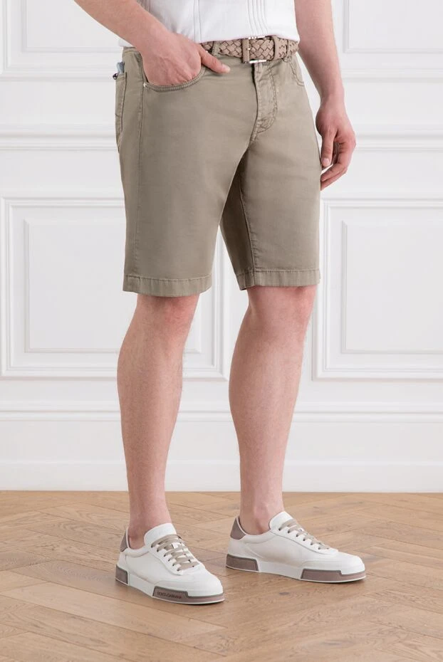 Jacob Cohen men's denim shorts made of beige cotton 189075 - photo 3