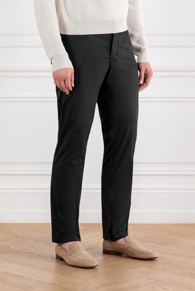 Jacob Cohen black stretch cotton chinos for men 189085 - photo 3