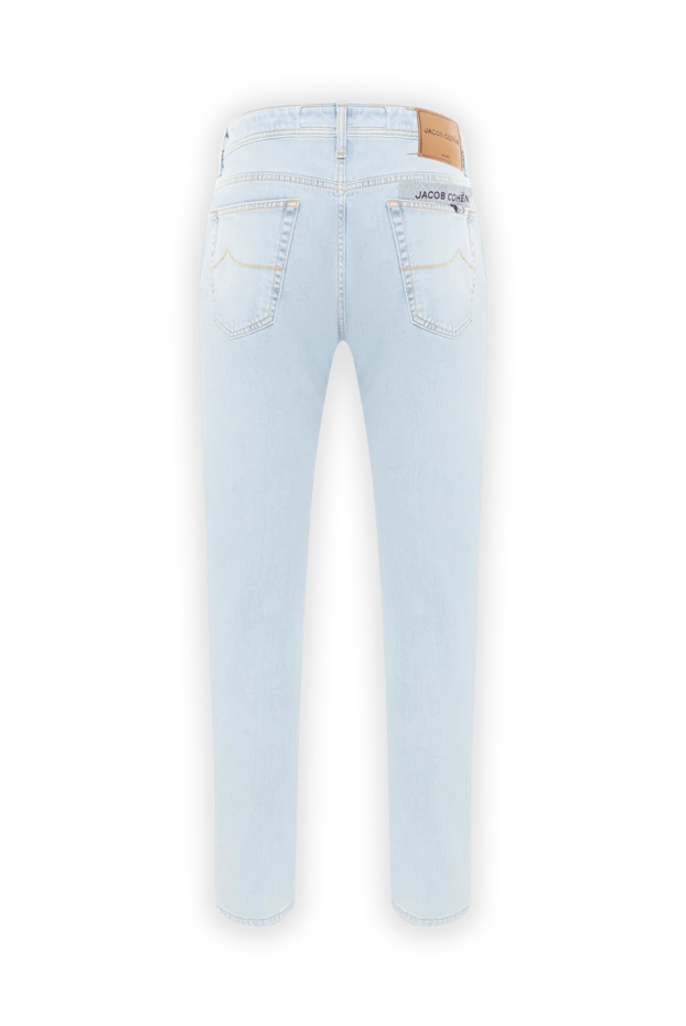 Jacob Cohen men's jeans light blue cotton tapered 189089 - photo 2