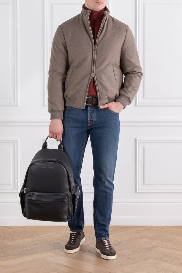 Enrico Mandelli пуховик з вовни та кашеміру з вітрозахисним коміром та легким утеплювачем 189098 - фото 2