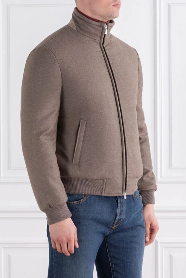 Enrico Mandelli пуховик з вовни та кашеміру з вітрозахисним коміром та легким утеплювачем 189098 - фото 3