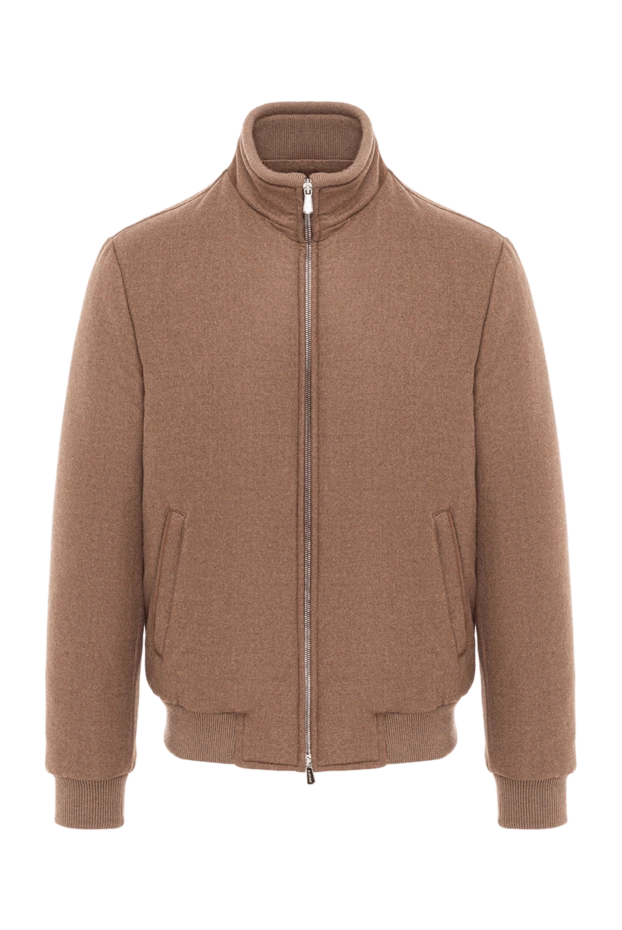 Enrico Mandelli утеплений пуховик у каштановому кольорі з комфортною посадкою 189101 - фото 1