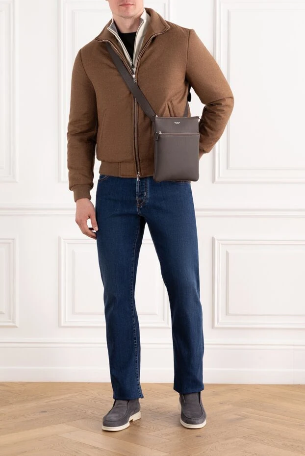 Enrico Mandelli утеплений пуховик у каштановому кольорі з комфортною посадкою 189101 - фото 2