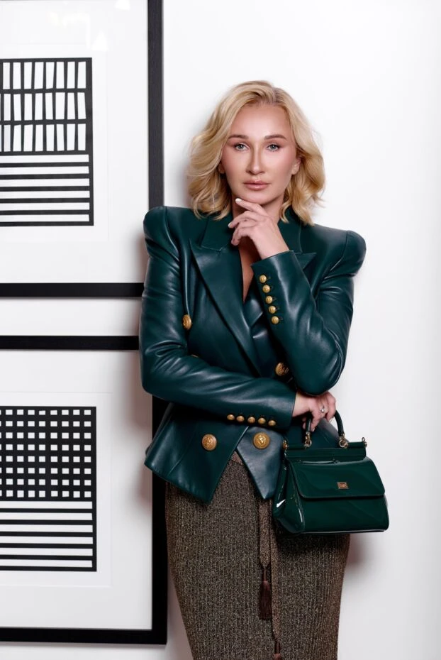 Tom Ford вязаная юбка-карандаш желтая с разрезом и логотипом 189115 - фото 2