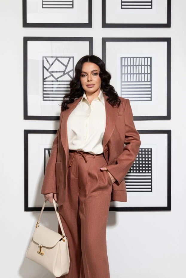 Tom Ford сумка tara среднего размера из натуральной зернистой кожи бежевая 189122 - фото 2