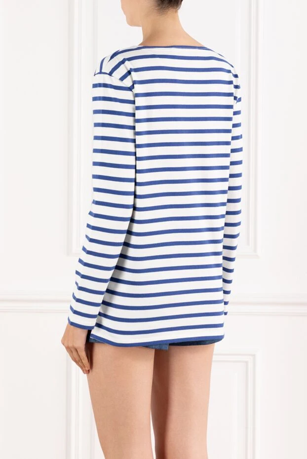 Valentino womens striped long sleeve logo t-shirt white 189127 - photo 3