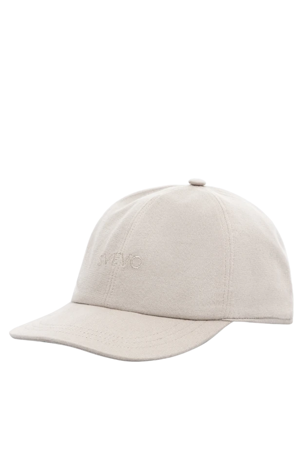 Svevo beige baseball cap with embroidered logo for men 189133 - photo 3