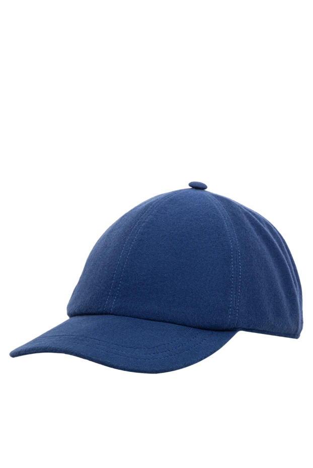 Svevo blue men's baseball cap made of italian cotton 189134 - photo 3