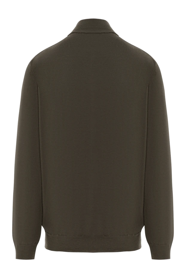 Corneliani men's brown wool zip up cardigan 189165 - photo 2