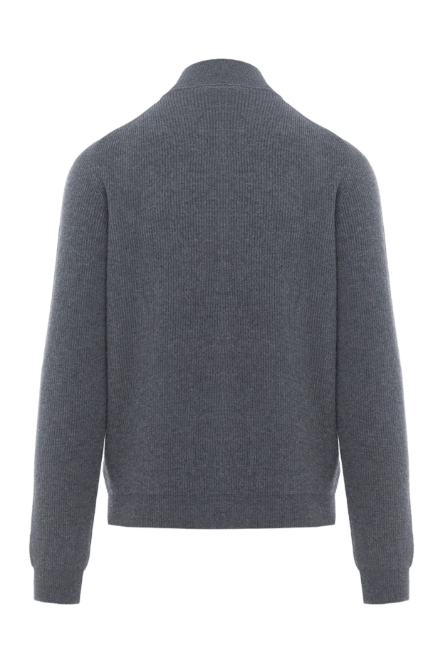 Corneliani men's gray wool zip up cardigan 189166 - photo 2