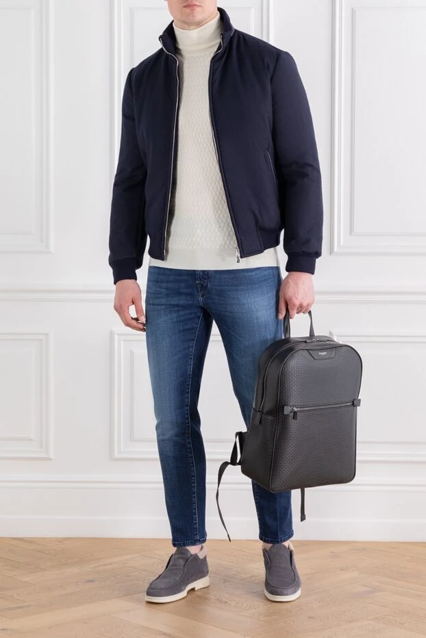 Corneliani белый мужской гольф из итальянской шерсти 189170 - фото 1