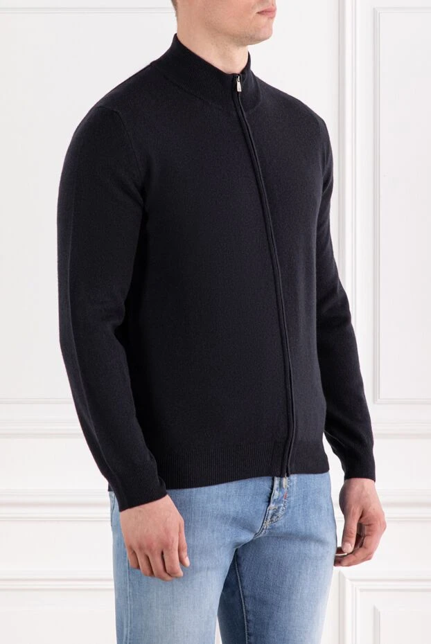Corneliani cardigan made of wool fabric with added cashmere and elastic trim 189176 - photo 3