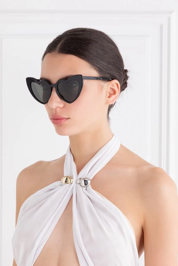 Saint Laurent loulou sunglasses black women 189268 - photo 2