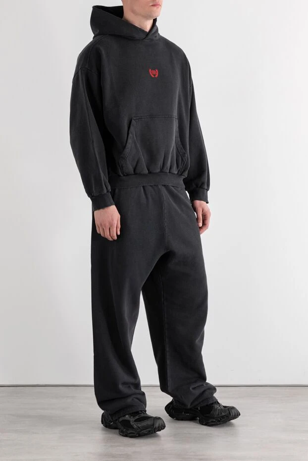 Balenciaga laurel classic tracksuit hoodie with pants gray men's 189286 - photo 3
