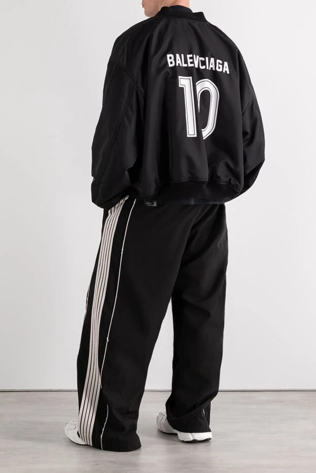 Balenciaga mens black varsity football jacket 189329 - photo 2