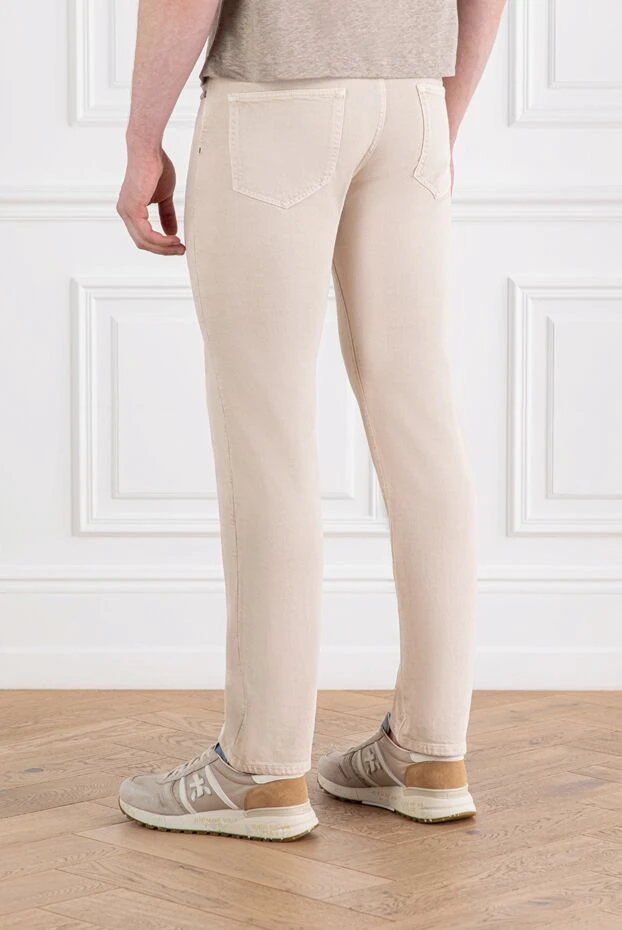 Loro Piana quarona 5 pocket jeans in beige cotton denim 189398 - photo 1