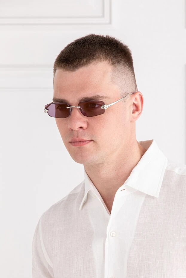 Cartier panthere classic rimless sunglasses purple 189566 - photo 2