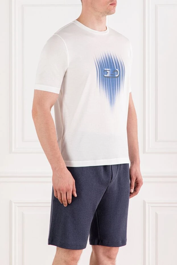 Zilli white t-shirt made of premium cotton with airbrush effect 189589 - photo 3