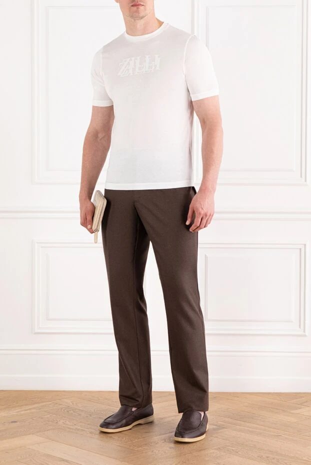 Zilli cotton t-shirt with embossed branding without contrast 189595 - photo 2