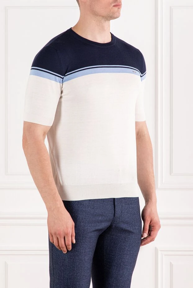 Zilli short sleeve nautical jumper with colourful inserts 189621 - photo 3