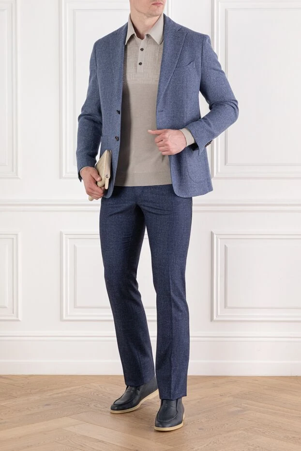 Zilli knitted polo with a textured pattern in the signature style 189627 - photo 2