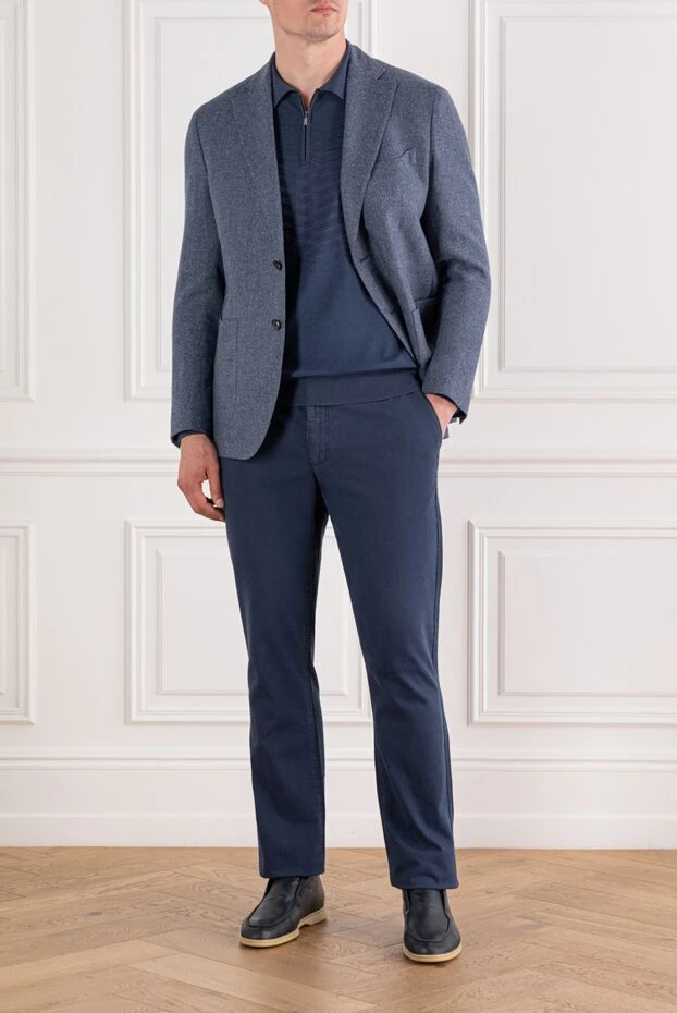 Zilli polo shirt with textured pattern and zip fastening 189631 - photo 2