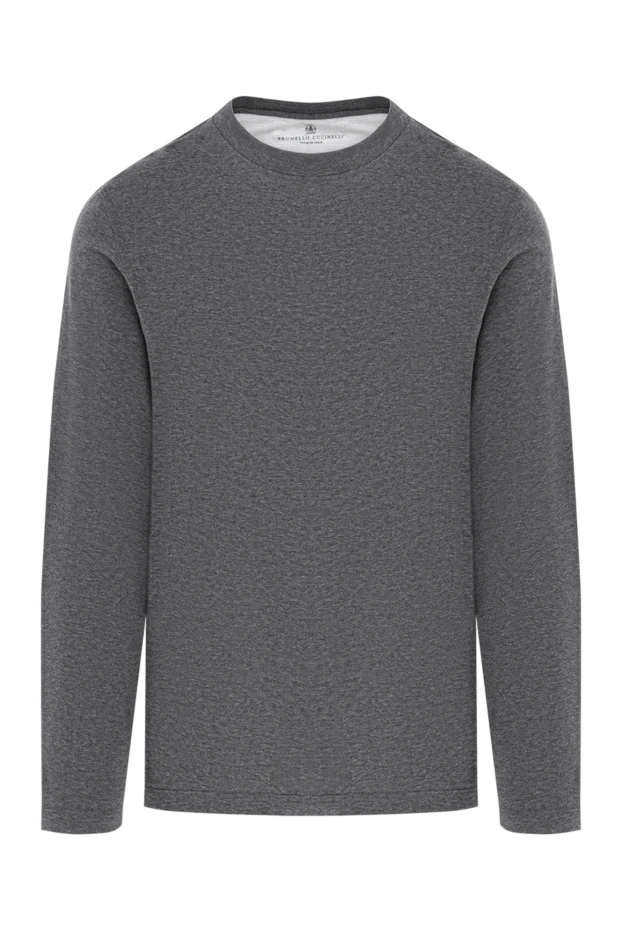 Sweatshirt made of cotton jersey in graphite shade