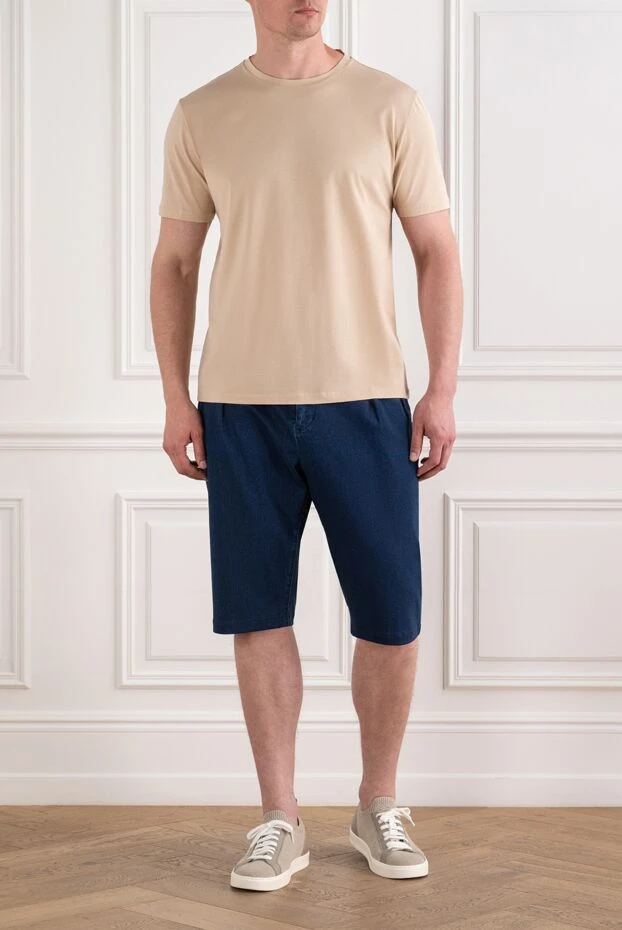 Scissor Scriptor men's jeans with tucks and cuffs made of thick dark denim 189703 - photo 2
