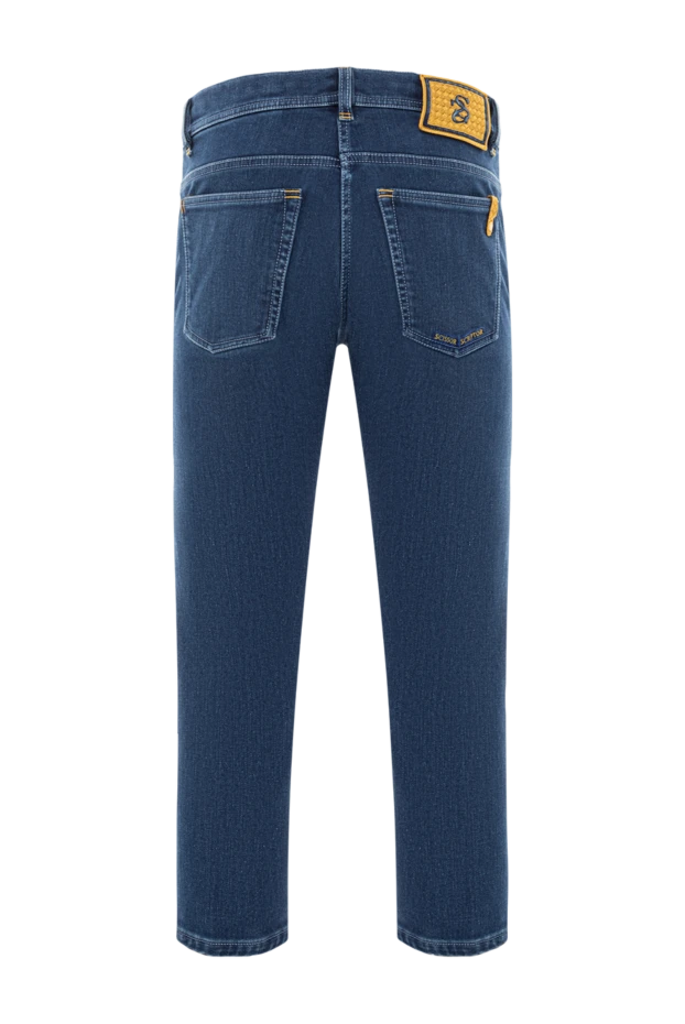Scissor Scriptor джинсы из мягкого хлопка с жёлтыми акцентами и фирменной нашивкой 189721 - фото 2