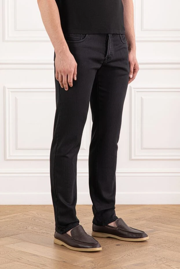 Scissor Scriptor black plain jeans with neat seams and a clean silhouette 189730 - photo 3