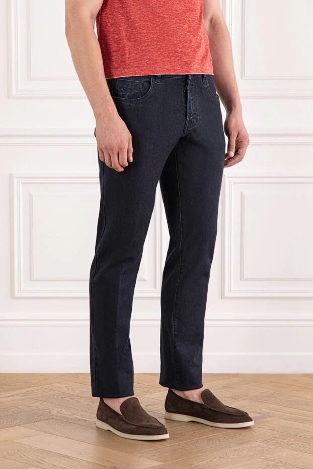 Scissor Scriptor scissor scriptor jeans in deep blue heavyweight denim with matte finish 189733 - photo 3