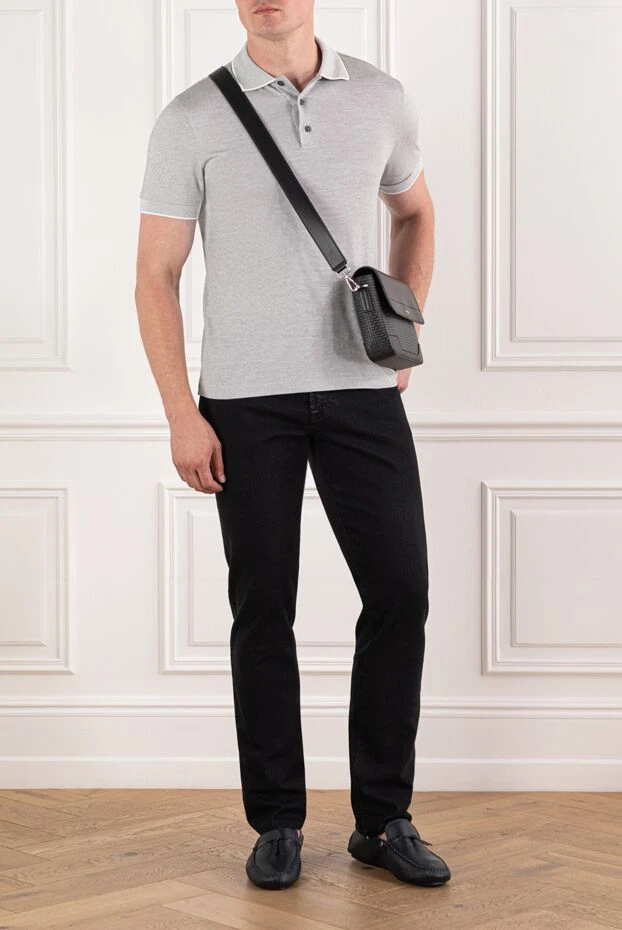Scissor Scriptor black denim with hooks on the back pockets and a signature tab with a button 189736 - photo 2