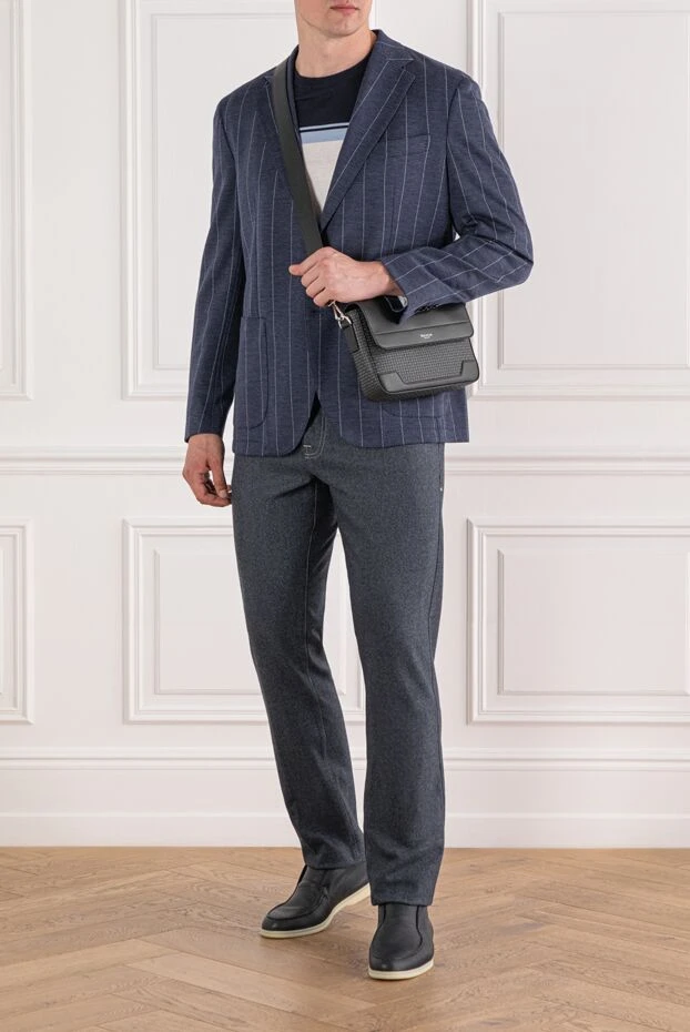Scissor Scriptor warm jeans made of thick fabric with branded embroidery on the pocket 189741 - photo 2
