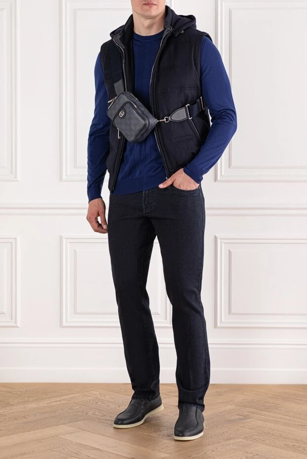 Scissor Scriptor classic jeans in dark indigo with embroidered crest 189744 - photo 2