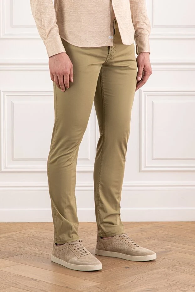 Scissor Scriptor beige jeans with branded embroidery on the back pockets 189766 - photo 3