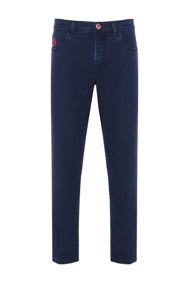 Scissor Scriptor dark blue jeans with contrasting red stitching 189794 - photo 1