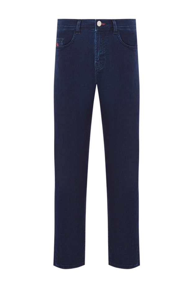 Scissor Scriptor deep blue jeans with scarlet stitching 189796 - photo 1