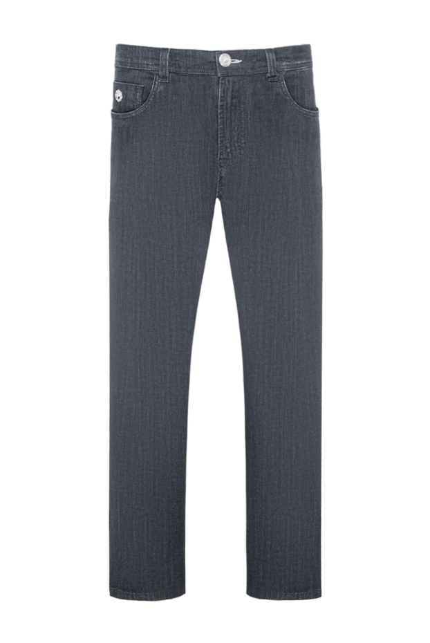 Scissor Scriptor black jeans with white double stitching and brand patch 189804 - photo 1