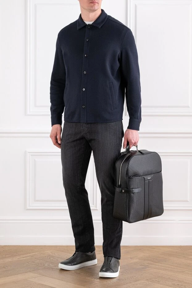 Scissor Scriptor black jeans with white double stitching and brand patch 189804 - photo 2